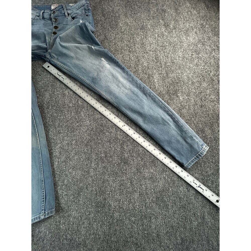 GUESS 1981 Skinny Jeans Women's US 8 Light Wash High Rise Button Fly - Picture 9 of 10